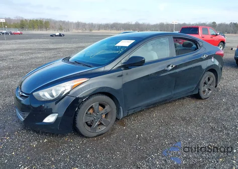 2013 Hyundai Elantra Gls из США, поврежденный, VIN 5NPDH4AEXDH284595